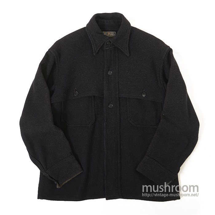 HIRSCH-WEIS BLACK WOOL JACKET - 古着屋 ｜ mushroom(マッシュルーム