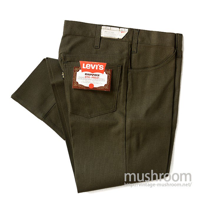 LEVI'S BIGE STA-PREST TAPERED PANTS（ W32/DEADSTOCK ） - 古着屋