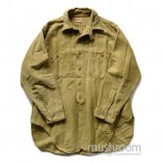 AUTO BRAND WOOL WORK SHIRT WITH CHINTTRAP