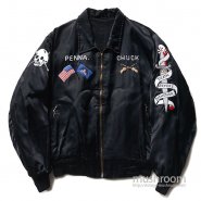 GERMANY REVERSIBLE TOUR JACKET WITH SKULL EMBROIDERY