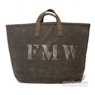 OLD COAL CANVAS BAG WITH STENCIL
