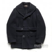 H.S.CO INC SHALCOLLER DOUBLE BREASTED WOOL COAT