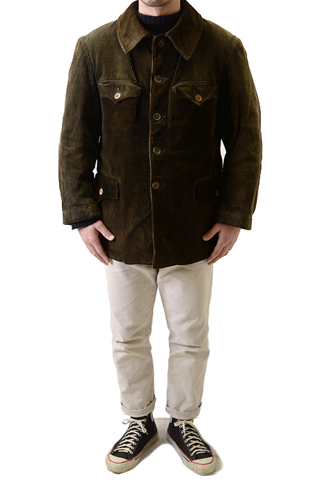 FRENCH CORDUROY HUNTING JACKET - 古着屋 | mushroom FRENCH CORDUROY HUNTING JACKET - 古着屋 | mushroom