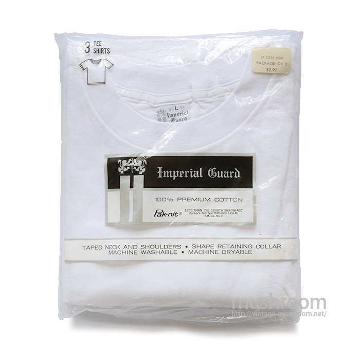 IMPERIAL GUARD 3PACK BLANK T-SHIRT（ L/DEADSTOCK ）