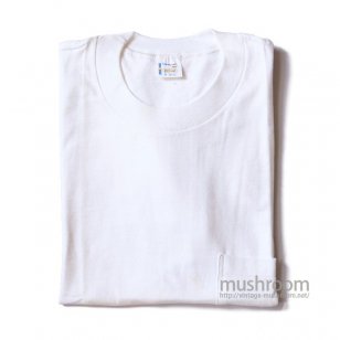 PENNEY'S TOWNCRAFT WHITE COTTON POCKET T-SHIRT（ M/DEADSTOCK ）