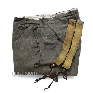 OLD BLACK CHAMBRAY WORK TROUSER