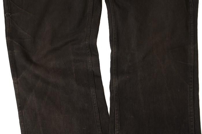 Lee 721 BLACK COTTON TWILL WORK TROUSERS - 古着屋 Lee 721 BLACK COTTON TWILL WORK TROUSERS - 古着屋