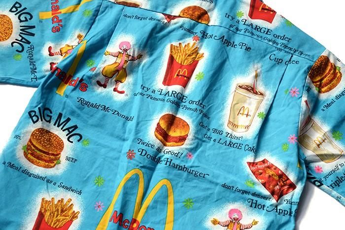 MCDONALD'S SHORT SLEEVE HAWAIIAN SHIRT - 古着屋 ｜ mushroom