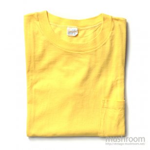 PENNEY'S TOWNCRAFT YELLOW  COTTON POCKET T-SHIRT
