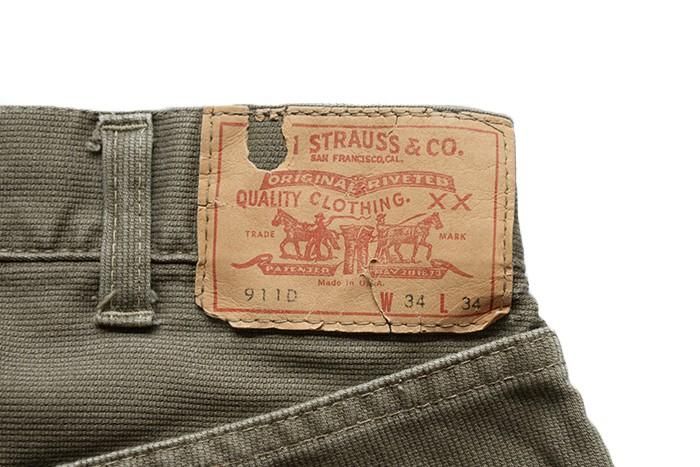 LEVI'S 911D BIGE PIQUE PANTS - 古着屋 ｜ mushroom(マッシュルーム