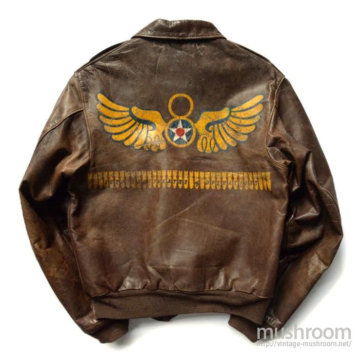 A-2 FLIGHT JACKET WITH HAND-PAINTED（ 38/EIGHTH AIR FORCE