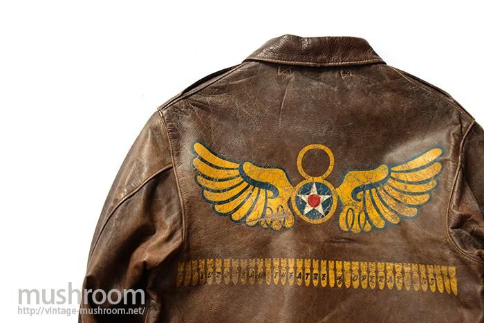 A-2 FLIGHT JACKET WITH HAND-PAINTED（ 38/EIGHTH AIR FORCE