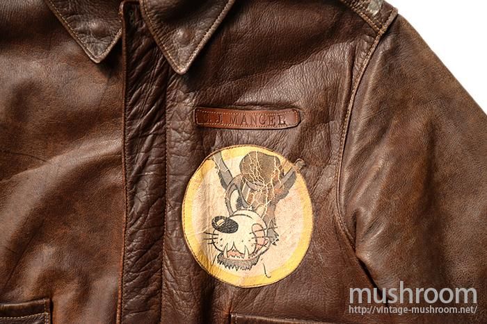 A-2 FLIGHT JACKET WITH HAND-PAINTED（ 38/EIGHTH AIR FORCE