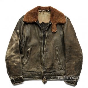 STAR GLOVE SINGLE-BREASTED LEATHER JACKET