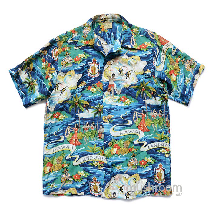 HALE HAWAII LAND OF ALOHA HAWAIIAN SHIRT（ M/DEADSTOCK ） - 古着屋 