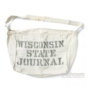 WISCONSIN STATE JOURNAL CANVAS NEWSPAPER BAG