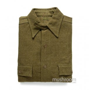 WW1 U.S.MILITARY WOOL SHIRT WITH CHINSTRAP DEADSTOCK 