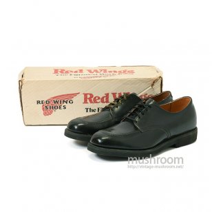 RED WING POSTMAN BLACK OXFORD SHOES 9E/DEADSTOCK 