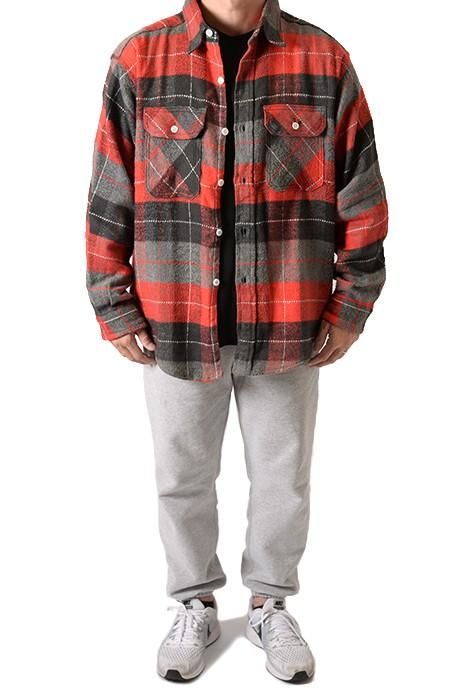 UNCLE SAM PLAID HEAVY FLANNEL SHIRT（ MINT ） - 古着屋