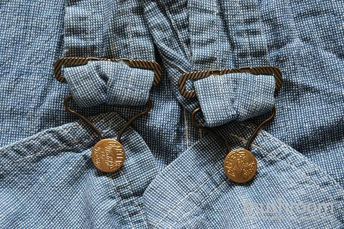 CARTER'S PIN-CHECK OVERALL( MINT/ONE-WASHED ) - 古着屋 CARTER'S PIN-CHECK OVERALL( MINT/ONE-WASHED ) - 古着屋