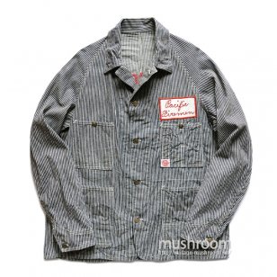 HEAD LIGHT HICKORY-STRIPE COVERALL MINT 