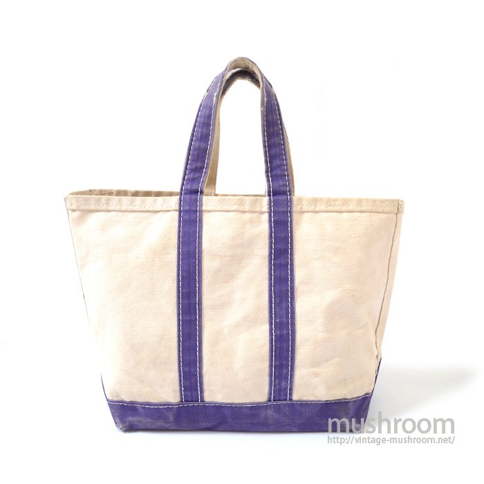 L.L.BEAN CANVAS TOTE BAG（ NATURAL AND PURPLE） - 古着屋