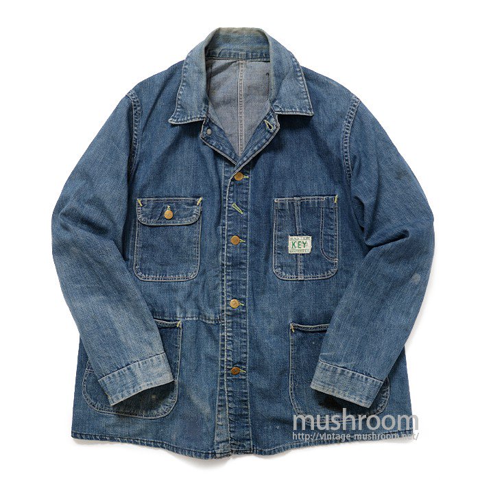 KEY DENIM COVERALL - 古着屋 ｜ mushroom(マッシュルーム