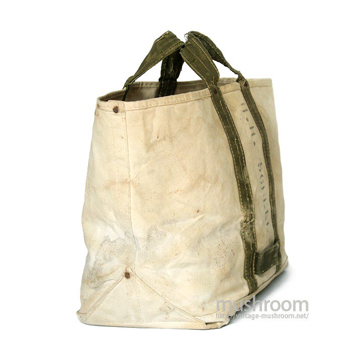 OLD TWO TONE CANVAS TOOL BAG WITH STENCIL - 古着屋 ｜ mushroom(マッシュルーム)　 ヴィンテージクロージングストア