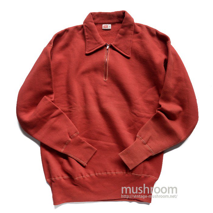 HANES WIND SHIELD HALF-ZIP SWEAT SHIRT（ L/DEADSTOCK ） - 古着屋