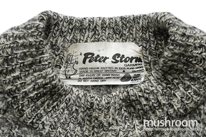 PETER STORM OILED WOOL SWEATER - 古着屋 ｜ mushroom