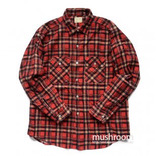 SWEET ORR PLAID PRINT FLANNEL SHIRT（ 17/ONE-WASHED ）