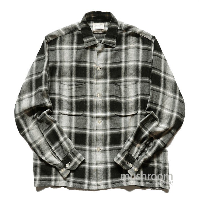 PENNEY'S TOWNCRAFT PLAID RAYON SHIRT