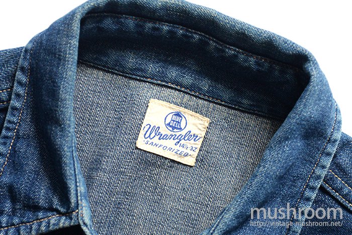 WRANGLER 27MW DENIM WESTERN SHIRT - 古着屋 ｜ mushroom 