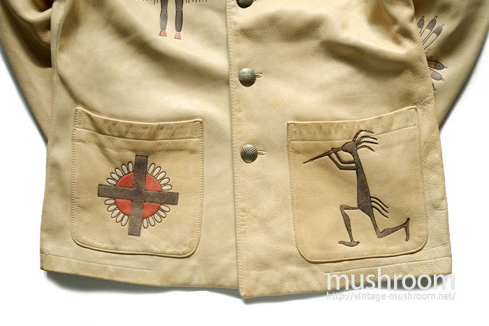 RALPH LAUREN COUNTRY HAND-PAINT LEATHER JACKET - 古着屋