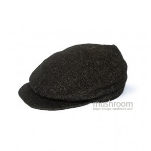 1920's BLACK WOOL FLAT TOP HAT
