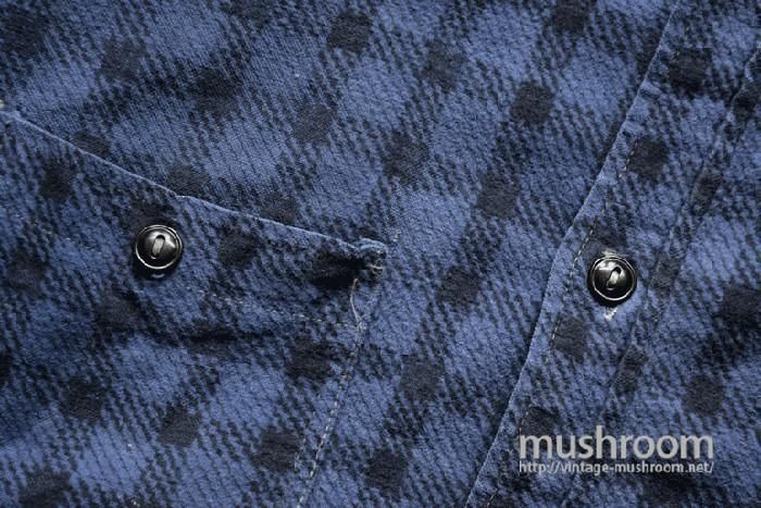 BIG JESS PRINT FLANNEL WORK SHIRT - 古着屋 ｜ mushroom