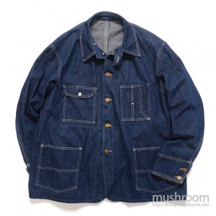 BIG B DENIM COVERALL WITH CHINSTRAP