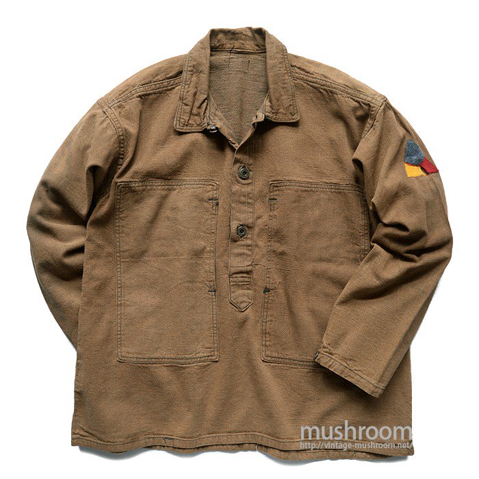 WW1 U.S.ARMY BROWN DENIM JUMPER WITH STENCIL - 古着屋 ｜ mushroom(マッシュルーム)  ヴィンテージクロージングストア