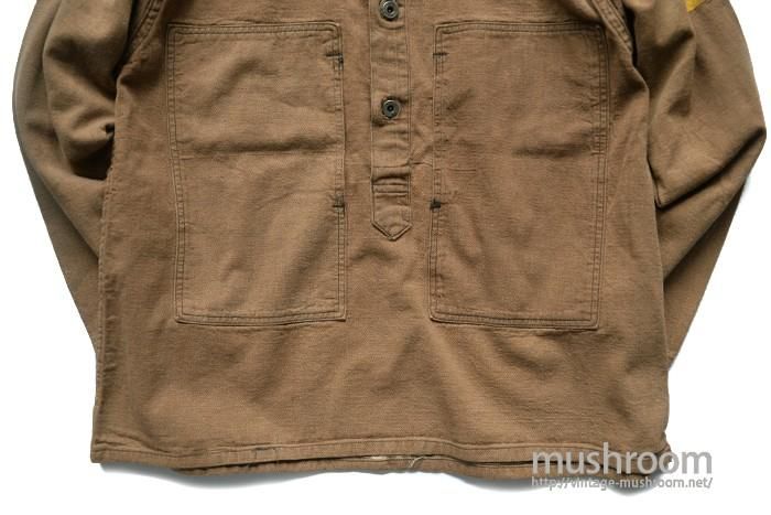 WW1 U.S.ARMY BROWN DENIM JUMPER WITH STENCIL - 古着屋 WW1 U.S.ARMY BROWN DENIM JUMPER WITH STENCIL - 古着屋