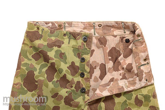 WW2 USMC DUCK HUNTER CAMO HBT TROUSER - 古着屋 ｜ mushroom