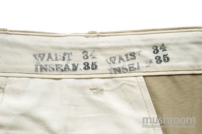 WW2 U.S.ARMY 45-KHAKI CHINO TROUSERS( W34L35/DEADSTOCK WW2 U.S.ARMY 45-KHAKI CHINO TROUSERS( W34L35/DEADSTOCK