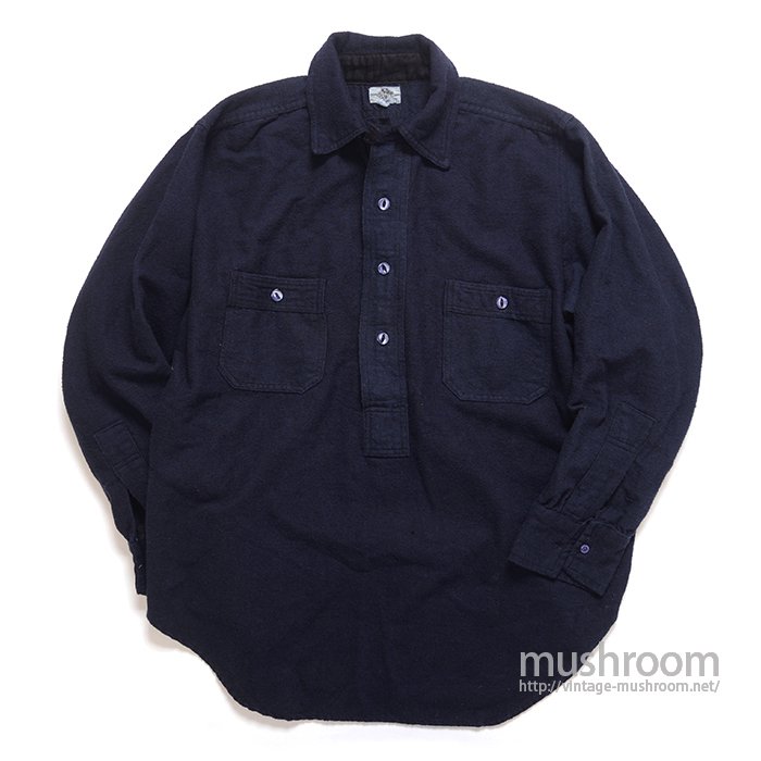 HONESTY PULLOVER WOOL WORK SHIRT WITH CHINSTRAP（ MINT ） 