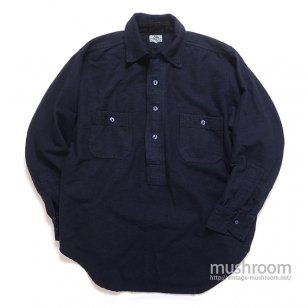 HONESTY PULLOVER WOOL WORK SHIRT WITH CHINSTRAP MINT  