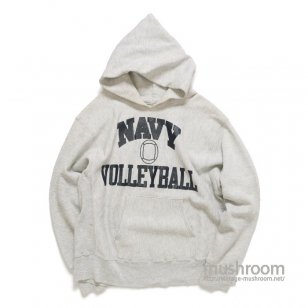CHAMPION NAVY-VOLLEY BALL REVERSE WEAVE HOODY