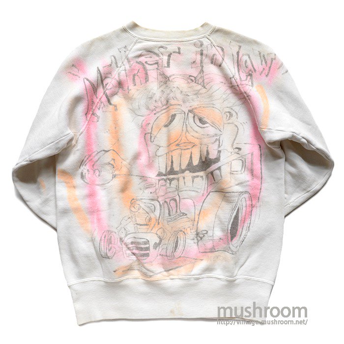 MOTHER IN RAW” AIR BRUSH-PRINTED SWEAT SHIRT - 古着屋 ｜ mushroom