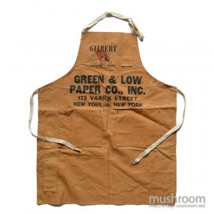 GREEN&LOW PAPER COMPANY WORK APRON