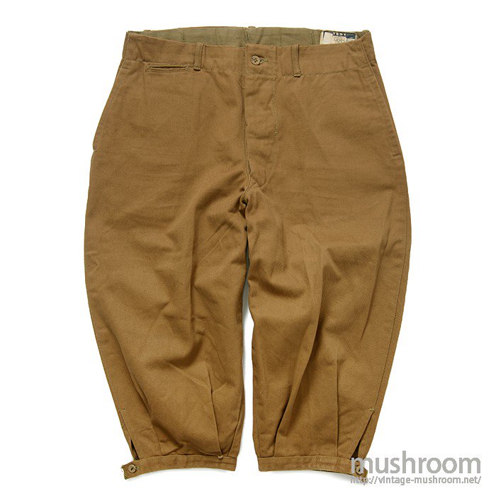 TEST OVERALLS BROWN COTTON WORK PANTS（ DEADSTOCK ）
