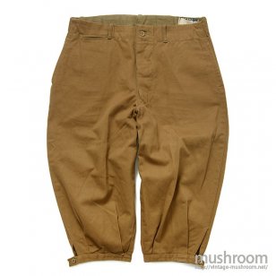 TEST OVERALLS BROWN COTTON WORK PANTS DEADSTOCK 