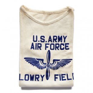 U.S.ARMY AIRFORCE FLOCK PRINT TEE 36/DEAD 