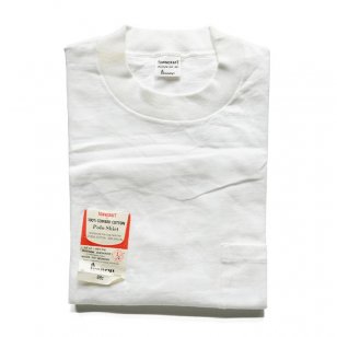 TOWNCRAFT WHITE POCKET T-SHIRT 40-42/DEADSTOCK 